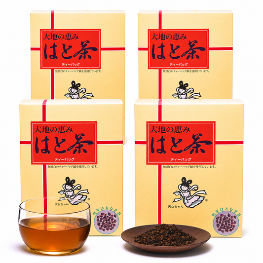 ＜送料無料＞はと茶(5g×72袋)×4箱（健康茶Fセット/ノンカフェイン）
