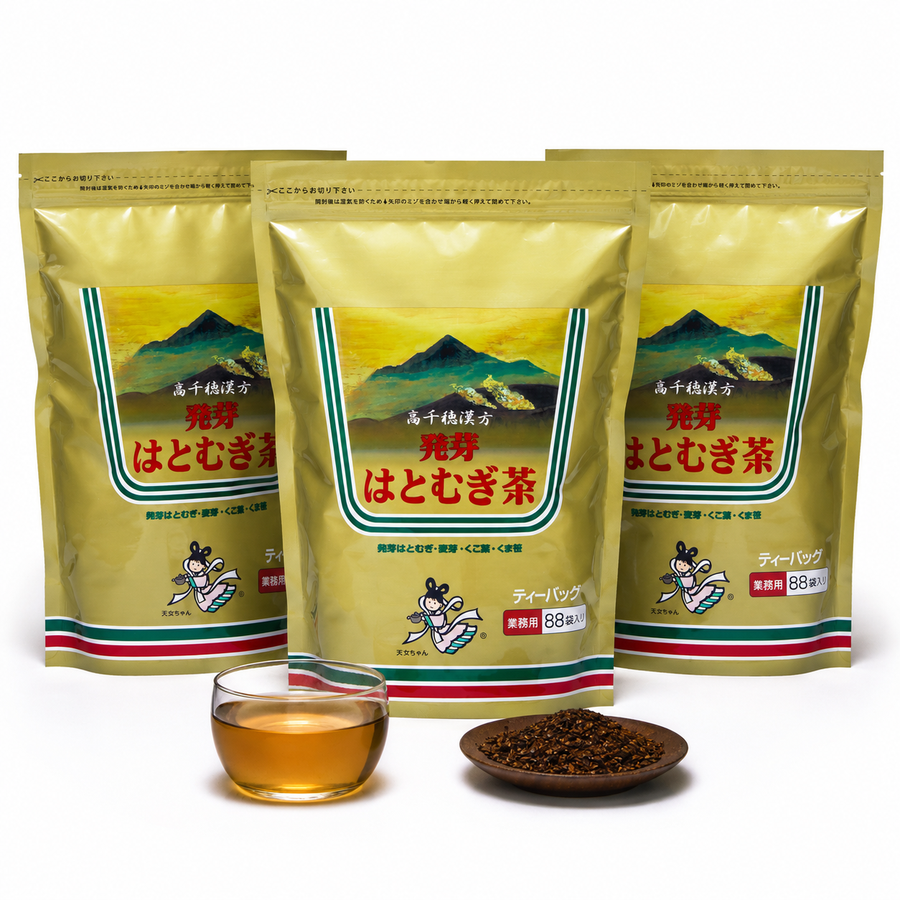 ＜送料無料＞発芽はとむぎ 茶業務用(6g×88袋)×3袋(健康茶Cセット/ノンカフェイン)